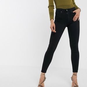 Topshop Jamie jeans in black
